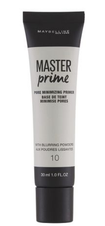 Maybelline Основа под макияж "Master Prime", 30 мл (2 оттенка), 10 Прозрачный, 30 мл