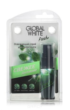 Global White Освежающий спрей для полости рта "Олива и петрушка", 15 мл