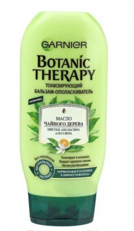 Garnier Бальзам-ополаскиватель для волос Масло чайного дерева Botanic Therapy, 200 мл