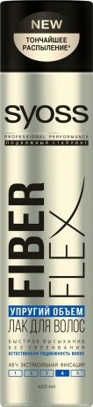 Syoss Лак для волос FiberFlex Упругий Объем экстрасильной фиксации, 400 мл