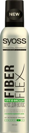 Syoss Мусс для волос FiberFlex Упругая фиксация экстрасильной фиксации, 250 мл