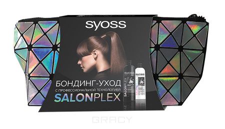 Syoss Набор для волос Salon Plex (Шампунь + Бальзам + косметичка), 500/500 мл
