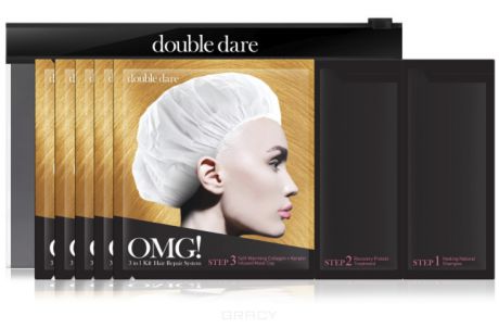 Double Dare OMG Трехкомпонентный комплекс масок «Реанимация волос», 5 шт