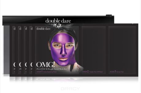 Double Dare OMG Трехкомпонентный комплекс масок «Глубокое увлажнение и релакс» Platinum, 5 шт
