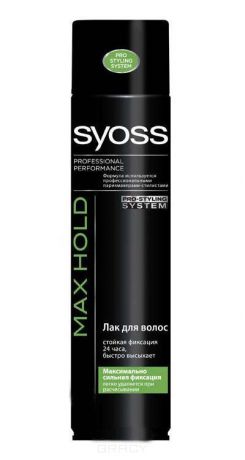 Syoss Лак для волос Максимально сильной фиксации мини Salon Control-System Max Hold, 400 мл