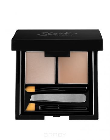 Sleek MakeUp Набор для бровей Brow Kit (4 оттенка), Extra Dark