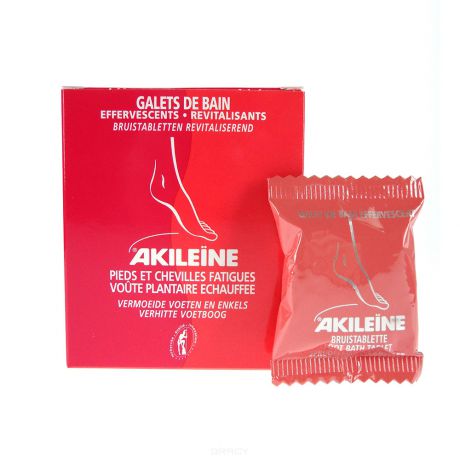 Akileine Растворимые таблетки для ванны Оживляющие (2 вида), 25х25 гр