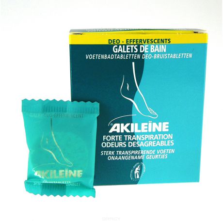 Akileine Растворимые таблетки Освежающая ванна (2 вида), 25х12 гр