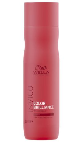 Wella Шампунь для защиты цвета окрашенных жестких волос Invigo Color Brilliance, 1 л