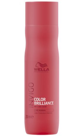 Wella Шампунь для защиты цвета окрашенных нормальных и тонких волос Invigo Color Brilliance, 250 мл