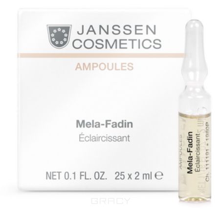 Janssen Осветляющие ампулы (для пигментированной кожи) Мela-Fadin, 7х2 мл