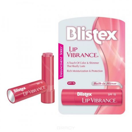 Blistex Бальзам для губ Нежный оттенок и сияние, увлажнение и защита Lip Vibrance, 3,69 г