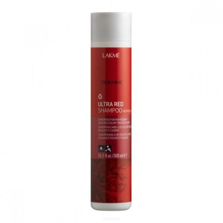 Lakme Шампунь для поддержания оттенка окрашенных волос "Красный" Teknia Ultra Red Shampoo, 100 мл