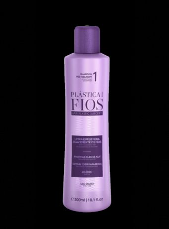 Cadiveu Professional Разглаживающий шампунь для домашнего ухода за волосами Plastica Dos Fios Smoothing Shampoo, 300 мл