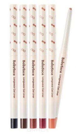 It's Skin Гелевый карандаш для глаз "Бейбифейс" Babyface Longwear Gel Liner, 0,35 г (4 тона), 0,35 г, 01 Cat Black (черный)