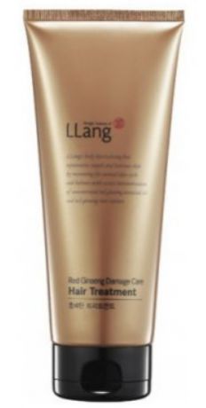 LLang Кондиционер-тритмент для поврежденных волос с экстрактом красного женьшеня Red Ginseng Damage Care Hair Treatment, 200 мл