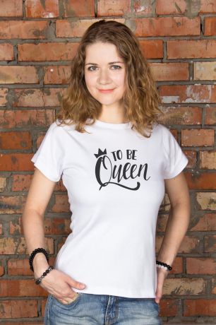 Футболка женская "To be queen"