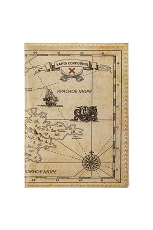 Обложка для паспорта "Карта сокровищ"