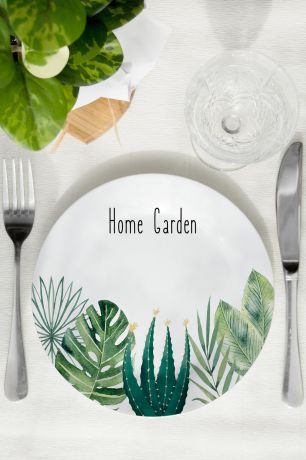 Тарелка декоративная "Home garden"