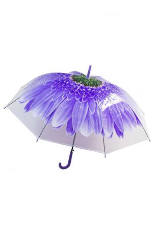 Зонт купол "Цветок синий"