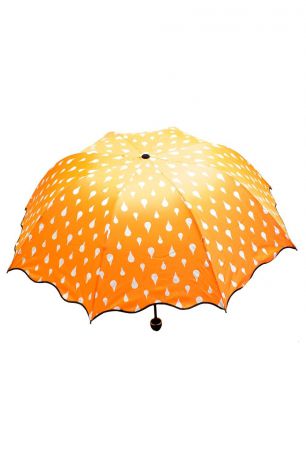 Зонт хамелеон "Капельки оранжевый"
