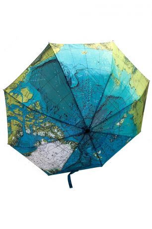 Зонт складной "Карта мира"
