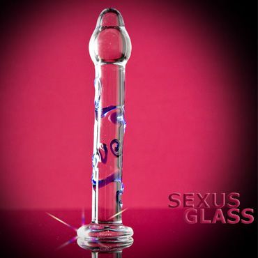 Sexus Glass фаллоимитатор Стильный, выполнен из стекла
