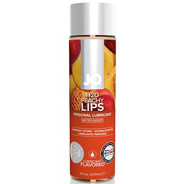 System JO Peachy Lips, 120 мл Лубрикант на водной основе с ароматом персика