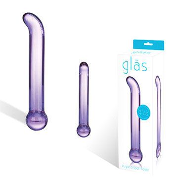 Glas Purple G-Spot Tickler фаллоимитатор Фиолетовый G-стимулятор
