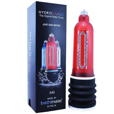 Bathmate Hydromax X40, красный Модернизированная гидропомпа для увеличения пениса (размер L)