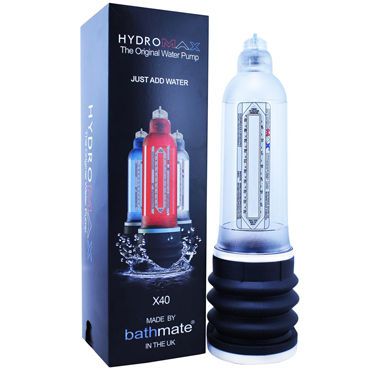 Bathmate Hydromax X40, прозрачный Модернизированная гидропомпа для увеличения пениса (размер L)