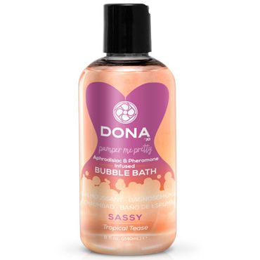 Dona Bubble Bath Sassy Aroma Tropical Tease, 240 мл Пена для ванны с ароматом "Страсть"