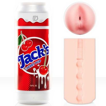 FleshLight Jacks Soda Cherry Pop Попка-мастурбатор в банке вишневой соды