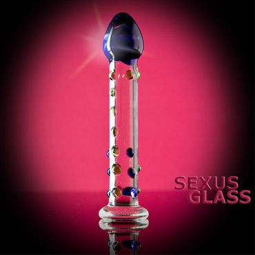 Sexus Glass фаллоимитатор Стильный, выполнен из стекла