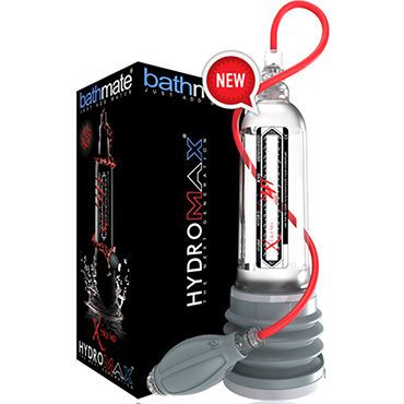 Bathmate Hydromax Xtreme X50, прозрачный Гидропомпа для увеличения члена с полным комплектом аксессуаров (размер XL)