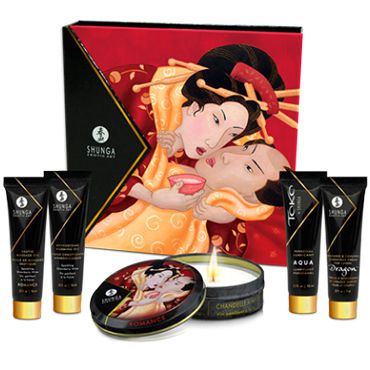 Shunga Geishas Secrets Sparkling strawberry wine Набор "Клубничное шампанское" из 5 предметов