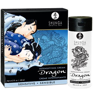 Shunga Dragon Sensitive, 60 мл Возбуждающий крем для пар