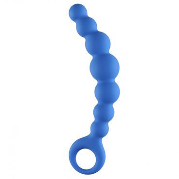 Lola Toys Back Door Flexible Wand, голубая Гибкая анальная цепочка