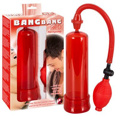 You2Toys Penis Pump Bang Bang, красная Помпа мужская вакуумная