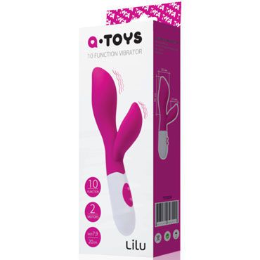Toyfa A-toys Lilu, розовый Вибратор с клиторальным стимулятором
