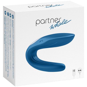 Satisfyer Partner Whale, синий Многофункциональный стимулятор для пар