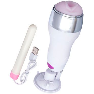 ToyFa A-toys Masturbation Cup, белый Мастурбатор с голосом и подогревом