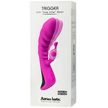 Adrien Lastic Trigger, розовый Вибромассажер с колебательными движениями