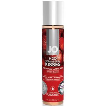 System JO Strawberry Kiss, 30 мл Лубрикант на водной основе с ароматом земляники