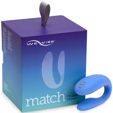 We-Vibe Match, голубой Вибратор для пар с дистанционным управлением