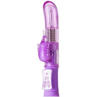 Toyfa A-toys High-Tech Vibrator, фиолетовый Вибратор с ротацией и гладким стволом