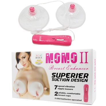 Baile MOMO II Superier Suction Design, прозрачная Вакуумная помпа для груди с вибрацией