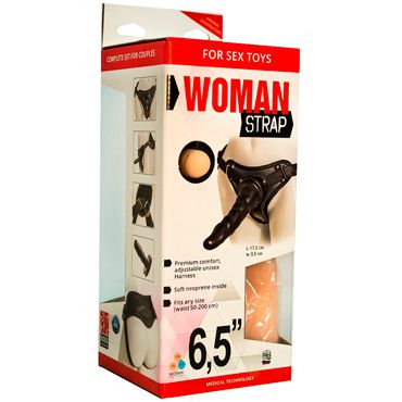 Bioclon Woman Strap 6,5", черный Женский пояс с насадками