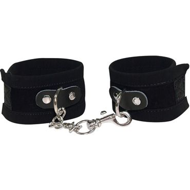 Bad Kitty Handcuffs, черные Наручники из замши