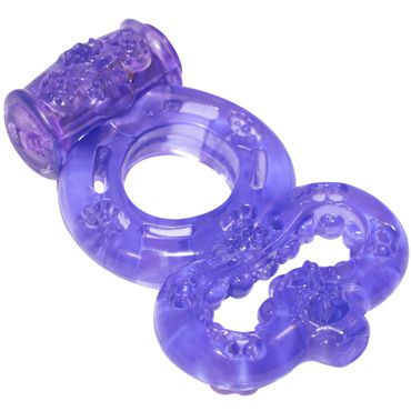 Lola Toys Rings Treadle, фиолетовое Эрекционное кольцо с вибрацией